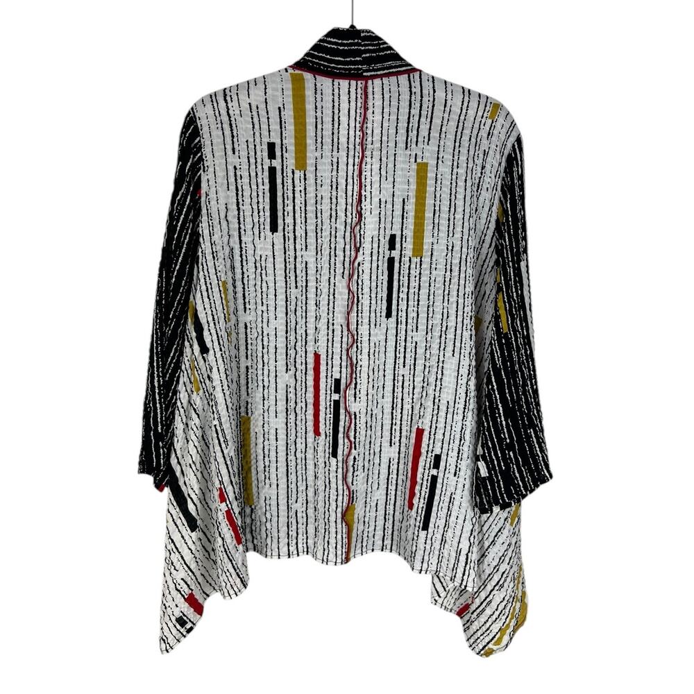 Ic By Connie K Colorful Print Jacket Size Xl Chop… - image 2